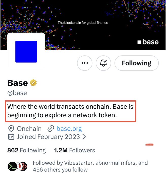 The image shows an explanation of Base's cryptocurrency, focusing on its purpose as a token for chain participation. The post also discusses its potential impact on the crypto community, stating that "the launch of the $BASE token could be a game changer for the entire crypto community so it' s not time to give up, but to start studying more diligently everything that is built on @base". This information highlights how Base aims to revolutionize participation in blockchain by providing a network token.