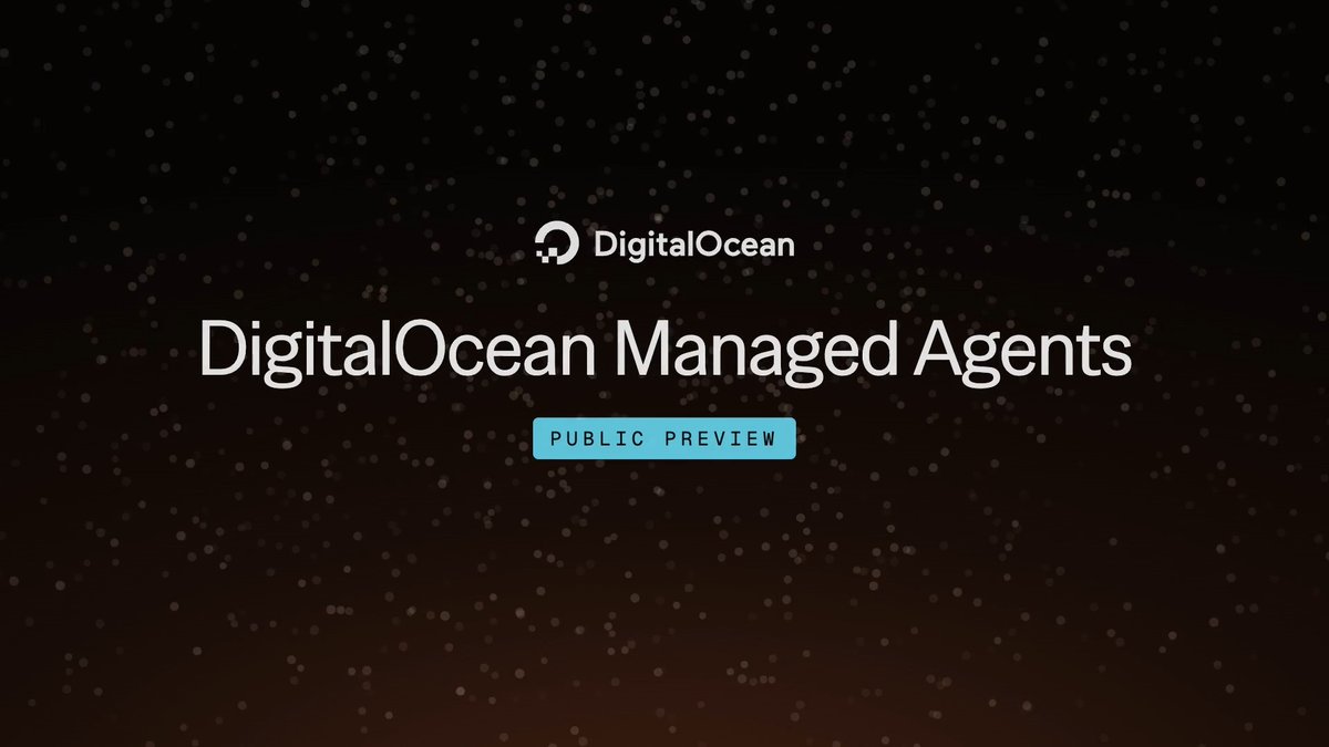 A DigitalOcean advertisement reads 'DigitalOcean Managed Agents' with a 'PUBLIC PREVIEW' button against a dark, dotted background.