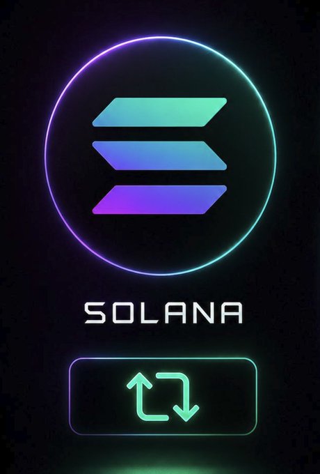 A stylized neon-themed graphic features the Solana logo above the text "SOLANA" and a glowing exchange/swap icon below it, visually representing the $SOL option in the "$SOL or $BNB — Choose one for this bull run" decision prompt.