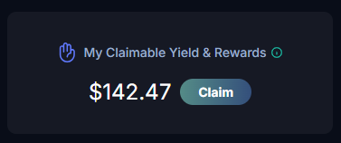 A "My Claimable Yield & Rewards" interface shows a balance of $142.47 with a "Claim" button, illustrating the post's claim about earning yield and rewards on Pendle Finance through Yield Tokens (YTs).