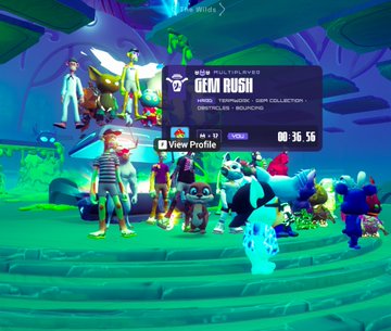 Fortnite lobby screen showing a user profile for 'DFM RUSH' (Mascot, TokyoMew, Gen Collection) with a 36-second timer and various character skins displayed.