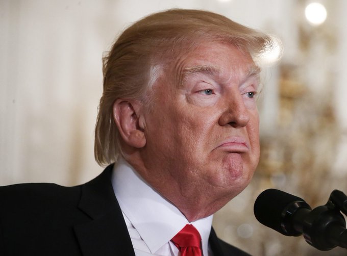 This image shows Donald Trump, whose company, Trump Media, has reportedly shifted its business strategy from a partnership with Crypto[.]com to a merger with a nuclear fusion energy company. The news, as reported by Axios and highlighted in the accompanying post, suggests a significant overhaul by the new CEO.