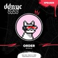 Small promotional graphic featuring a cartoon crown logo with the text 'Ondo' at the top and 'ORDER' at the bottom on a dark red background.
