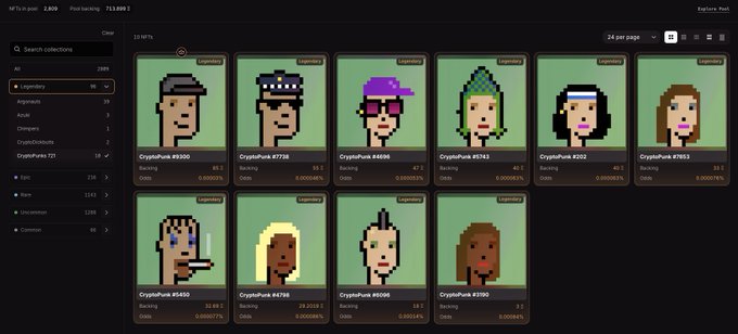 Screenshot of a CryptoPunks NFT marketplace interface showing floor prices, with visible collection IDs including #9300, #7728, #8696, #9763, #2202, #7863, #5430, #4788, #6098, and #3280, with an account showing '7,838.2' in balance.