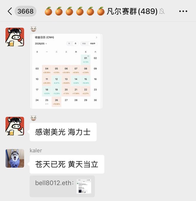 The image shows a conversation between two people, with one person's name displayed as "Kaler" and another person's name as "Keller". The text of their conversation includes references to Bell8982 Ether and the stock market.