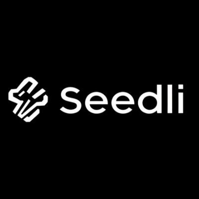 Logo of Seedli displayed in white on a black background.