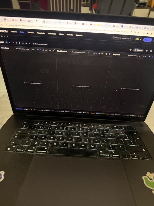 A laptop displays what appears to be a Notion or similar productivity software showing empty calendar views titled "New Pulse," "Find Stretch," and "Mapgrid."
