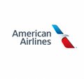 The American Airlines logo featuring a stylized eagle head in blue and red.