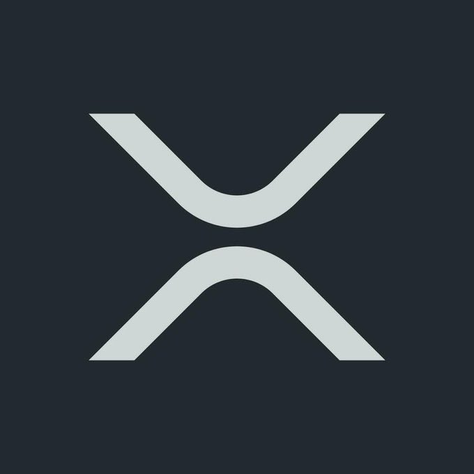 The image shows the XRP logo (a stylized "X" in light gray on a dark navy background) alongside an inspirational caption urging viewers to be the early believer in their family's financial future—suggesting XRP/crypto as the opportunity worth backing first.