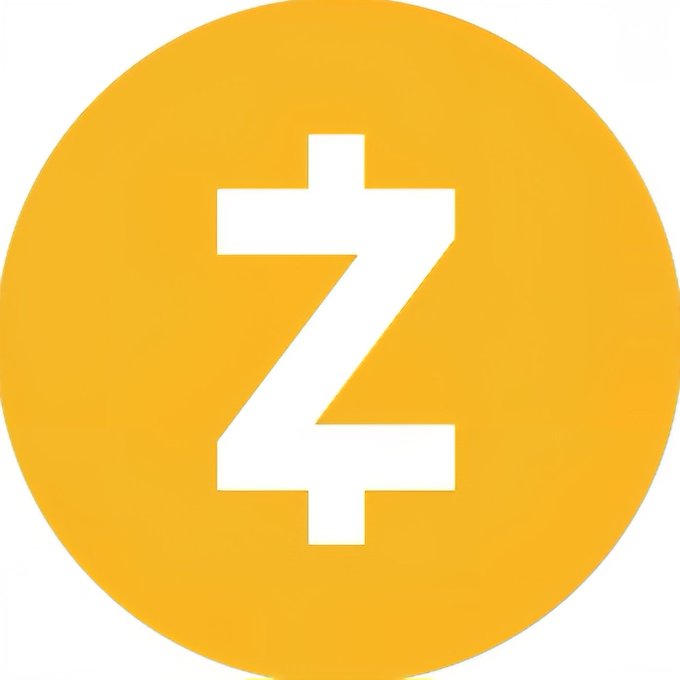 The image features a yellow circle with a white dollar sign inside. The text "Z" is written below the dollar sign, which is an example of a cryptocurrency called Zcash. The caption above the image reads "In the history of cryptocurrency, the way the Zcash development team handled security vulnerabilities was the most honest technical marketing method."