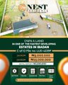A website screenshot for 'NEST Modern Builders' advertising new condos at Contel Tirana, available units in Asokoro.