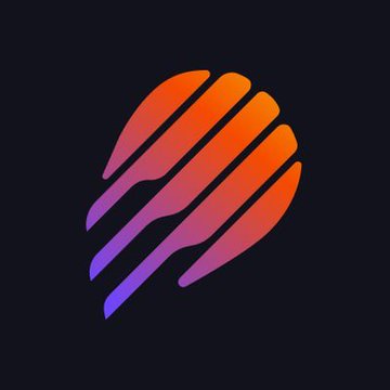 A stylized rocket logo with an orange-to-purple gradient, representing Meteora's branding alongside the announcement of their new Referral Staking Program that rewards users with 2% LP fee returns and 8% protocol fee shares.