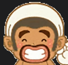 A cartoon emoji of a smiling person wearing a white head covering and giving a thumbs-up.