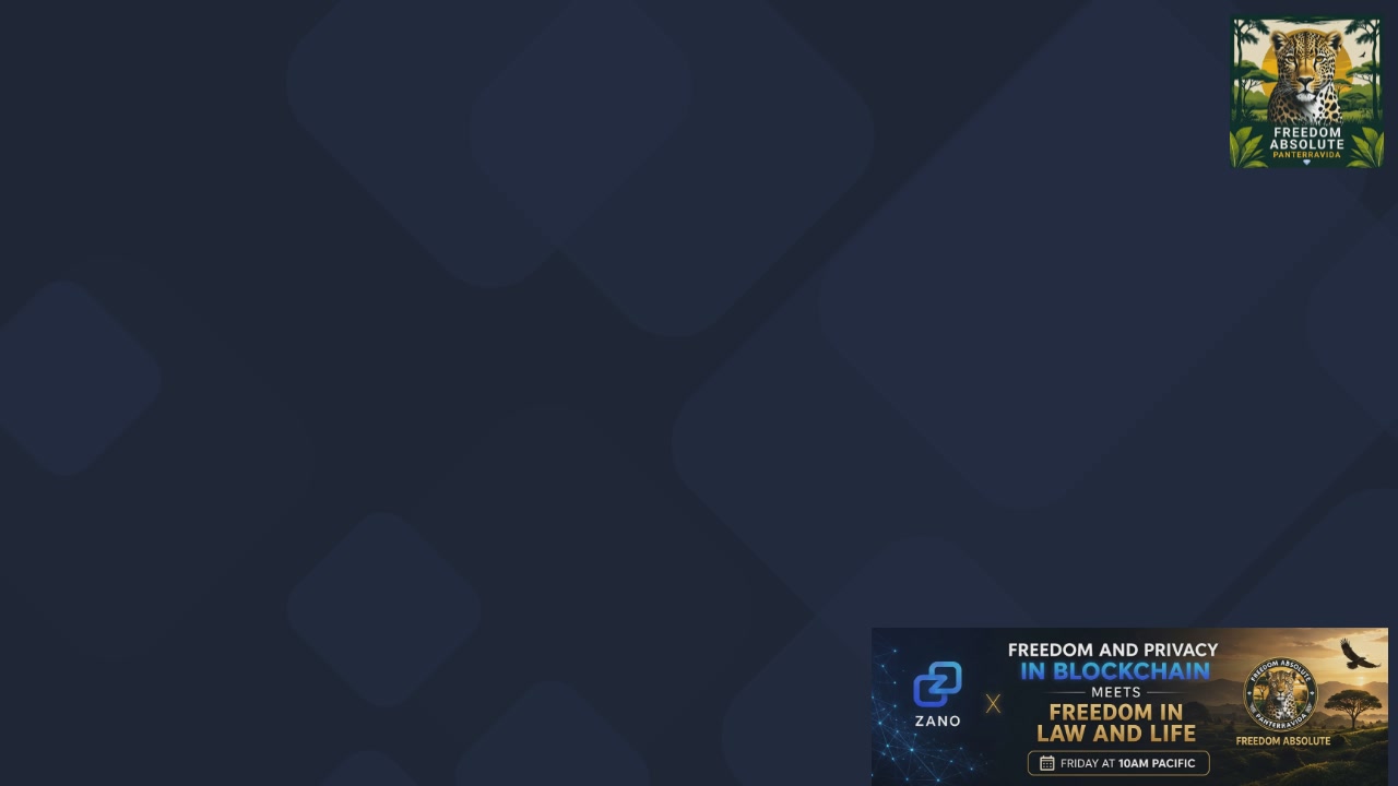 The image features a blue square background with a yellow diamond shape, which appears to be a logo for a private finance company called "Zano". The text "Livestream: Private FinTech meets Private Law" is displayed below the logo, indicating that this image might be related to a discussion or presentation on the intersection of private finance and privacy laws.