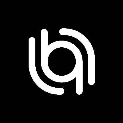 The image shows a stylized white lowercase "b" logo with curved, looping lines resembling a fingerprint or chain link, set against a black background. This appears to be the logo for Across Protocol (a cross-chain bridging service), which ties directly into the post about frequently moving smaller amounts of capital across different blockchain networks where cost-efficiency and simplicity are essential.