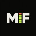 A black square logo featuring the letters 'MF' in white with a vertical bar of green, yellow, and red squares in the middle.