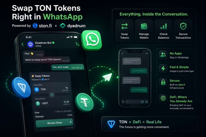 xtrp app icon and a phone displaying the app's interface, including chat messages, transactions, and balances.