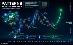 The image is a chart titled "Patterns in Alt Dominance" showing altcoin market cycles across multiple years (2014–2026), highlighting phases of "Alt Season," "Accumulation," "Dump," and "Expansion."

The chart supports the SEC's pro-crypto stance by illustrating how altcoin dominance has historically surged after accumulation phases—suggesting that U.S. policy shifts under Chairman Paul Atkins could fuel the next major altcoin breakout.