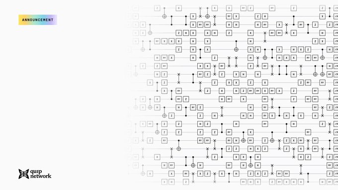 An announcement graphic from aupp network featuring an intricate circuit-board-style pattern made of squares, X marks, and symbols on a white background.
