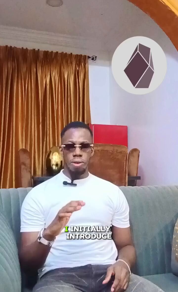 The image features a man sitting on a couch, wearing sunglasses and a white shirt with black text that says "I initially told you guys about @vend_money @SeismicSys did a good job partnering with them because their tech is unique and seamless". The man appears to be talking or posing for the camera.