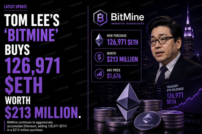 The image features a man wearing glasses sitting next to stacks of bitcoin coins with an overlay that includes text discussing the value of Bitcoin. The title "BITMINE" can be seen, which refers to the cryptocurrency being compared to BitCoin. In addition to this, there is text explaining how much money was spent on it, $123.9 million worth. A man's face appears in front of these coins, suggesting that he might be a cryptocurrency expert or an enthusiast discussing the value and potential gains associated with Bitcoin and other cryptocurrencies like bitmine.