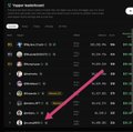 A screenshot of a crypto token leaderboard displays a list of tokens with their market metrics, highlighting the token $YAP at the top of the rankings, which aligns with the post's mention of the token gaining attention despite limited price movement.