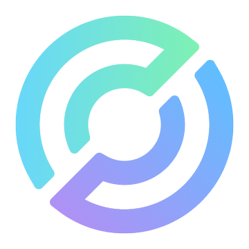 The image shows a stylized "C" logo with a gradient transitioning from teal/green at the top to purple/blue at the bottom, representing Circle, the company behind the USDC stablecoin. The logo visually anchors the announcement about Circle Foundation's partnerships with UNDP and WFP to pilot regulated stablecoin-based humanitarian aid payments.