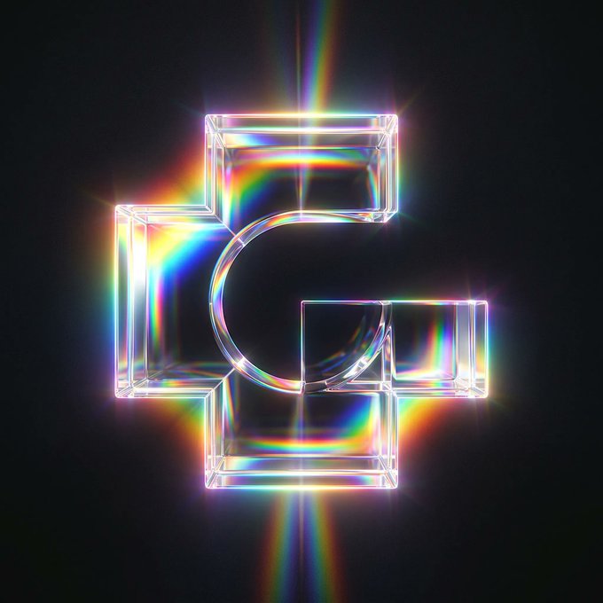 A glowing, prismatic logo of four interlocking squares forming a symmetrical pattern radiates rainbow light flares against a black background, visually evoking the discrete, private nature of "Ghost Orders" highlighted in the Genius V2 post for onchain execution on BNB Chain.
