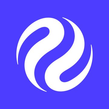 The Injective ($INJ) logo, featuring a stylized white swirl on a purple background, represents the crypto protocol highlighted in the post about its institutional arm registering with the SEC as a transfer agent.