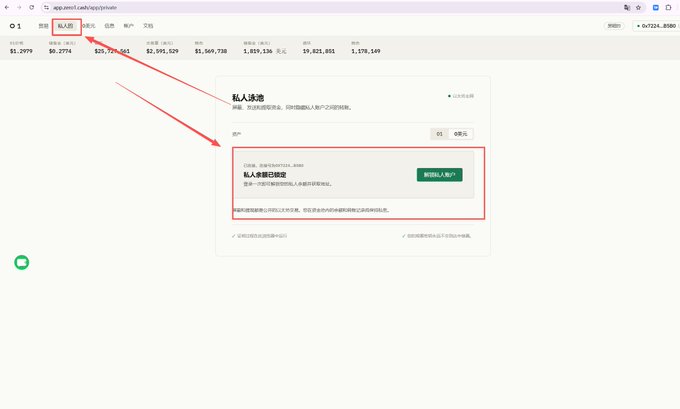 The image shows a screenshot of the "Private
