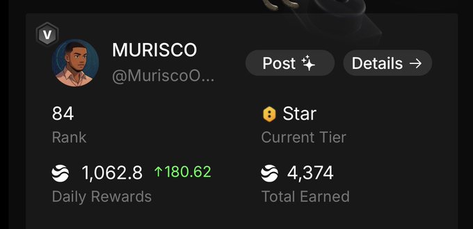 The image is of a social media app with a post that reads: "Gm friends It's a new day to stay bullish on @RIVERS @sleepagotchi and @XOOBNetwork Have a great day ahead and happy weekend". The caption focuses on the person who has posted this message, who is Murisco. The image also includes a person with a black background named "Sleepagotchi" in one corner. Another player has joined the conversation with their username "@XOOBNetwork". The post seems to be lighthearted and encourages sharing positivity as the new day approaches.