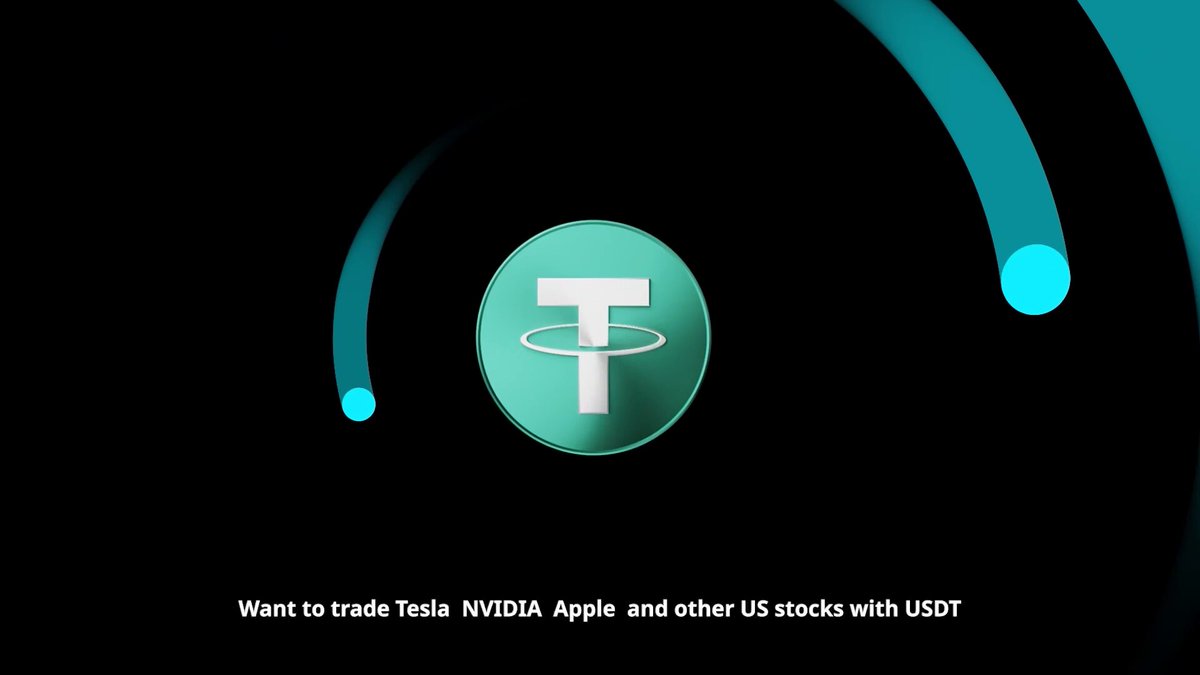 The image features a logo for Bitcoin, which includes a green circle with a white "T" inside. Below this logo, there are two lines that say "Watch to learn basics of Bitget stock perps under 2 minutes!". The background is black, but there's some blue and green color in the top left corner.