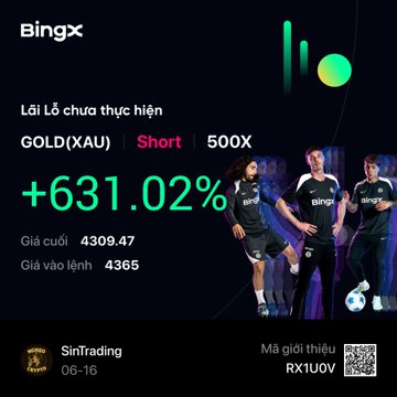The image features an advertisement for BINGX, which is a website that allows users to buy and sell forex trading coins or tokens using their smartphones. The advertisement includes three images of different soccer players wearing uniforms, positioned around each other on a white background with various colors and patterns. One of the soccer players is wearing gold socks.

In addition to the image elements, there are several texts written in Vietnamese, indicating that this post is meant for a Vietnamese audience. Some of these texts provide information about the coins or tokens being sold by BINGX, such as their names, values, and symbols. The advertisement also includes details about selling plans and the platform's security measures, making it clear what users should do to participate in the forex trading activity.