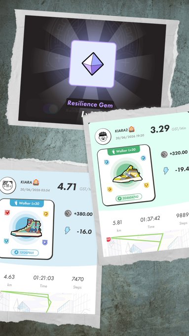A screenshot of a post with three different images, two of which are photos showing sneakers and a post asking "go mini walker!" The first photo features sneakers next to a post, while the second photo shows another pair of sneakers. A third photo is also present in the screenshot but does not seem to relate to the main post content.

The post itself contains text that asks users whether they would like to be sent the "Super Walk" by adding their name to the comments section below or if they would prefer to receive it separately from other posts.