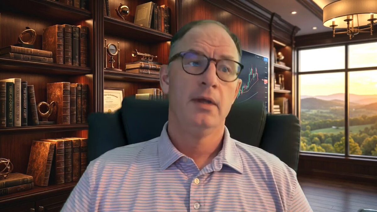The image shows a man sitting in an office chair, wearing glasses and looking at the camera with a serious expression. Behind him are bookshelves filled with various books, suggesting that he might be working in a library or a study area. The background features a window overlooking a beautiful landscape of mountains, adding to the serene atmosphere of his workspace.