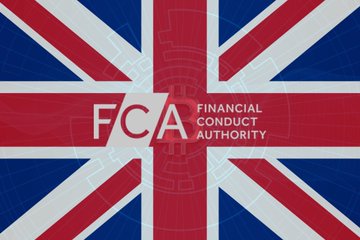 The image shows the Union Jack flag with the "FCA Financial Conduct Authority" logo prominently displayed in white text across the center. It relates to the post by visually reinforcing the UK regulatory context of the news about the Financial Conduct Authority's proposed bespoke regime for tokenized gold products.