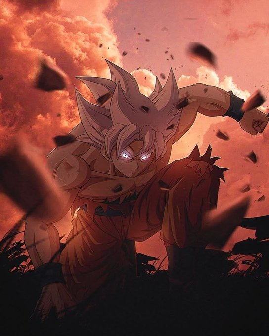 A powerful anime warrior with spiky hair and intense glowing eyes crouches in a determined stance against a fiery red-orange sky, debris swirling around him—embodying the post's message of resilience and getting back up after a fall.

The image's theme of strength and recovery perfectly mirrors the motivational quote, while the Saiyan's unwavering pose parallels the crypto market sentiment (Fear & Greed at 71—Greed), with Bitcoin dominance holding strong at 59% like the warrior's unshakable presence.