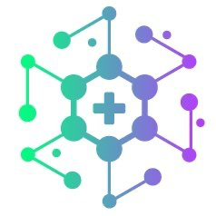 The image features a stylized hexagonal logo with interconnected nodes in a gradient of teal, blue, and purple, with a medical cross symbol at the center—representing XRP Healthcare's branding. The design visually reinforces the post's announcement of XRP Healthcare (XRPH) shutting down operations after nearly 3 years, following a September 3 wallet incident that compromised the protocol's financial stability.