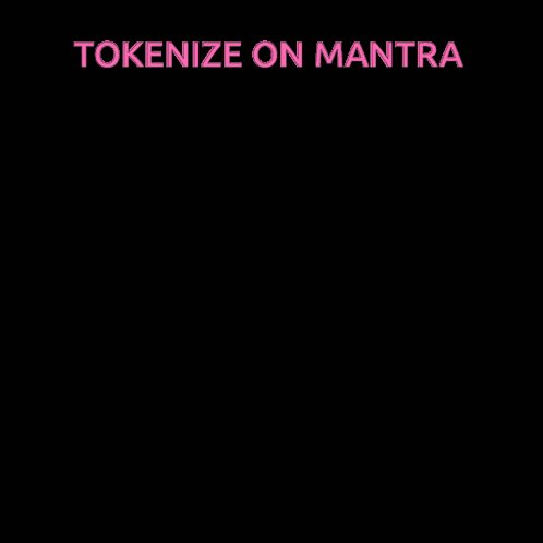 The image features a black background with white text, which reads "Tokenize On Mantra". The text is written in pink, making it stand out against the black background. Below this, there's an explanation of tokenization using the example of Amazon Web Services (AWS). It suggests that tokenization can be used to create a scalable infrastructure for finance and communication purposes, similar to how the internet revolutionized these areas. The image also includes a hashtag "@MANTRA_Chain" in white text at the bottom right corner, which could potentially be related to the MANTRA cryptocurrency or tokenization project.