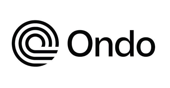 The Ondo Finance logo featuring a stylized circular emblem next to the word 'Ondo' in black on a white background.