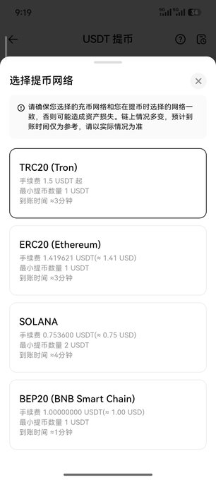 A Huobi USDT withdrawal screen shows network options TRC20 (Tron), ERC20 (Ethereum), Solana, and BEP20 (BNB Smart Chain), with fees, minimum withdrawals, and ~3-minute arrival times. It illustrates the user’s complaint about HTX’s inconvenient withdrawal process, especially its differing USDT fees—1.5 TRC20, 1.4196321 ERC20, 2 Solana, and 1 BEP20 USDT.