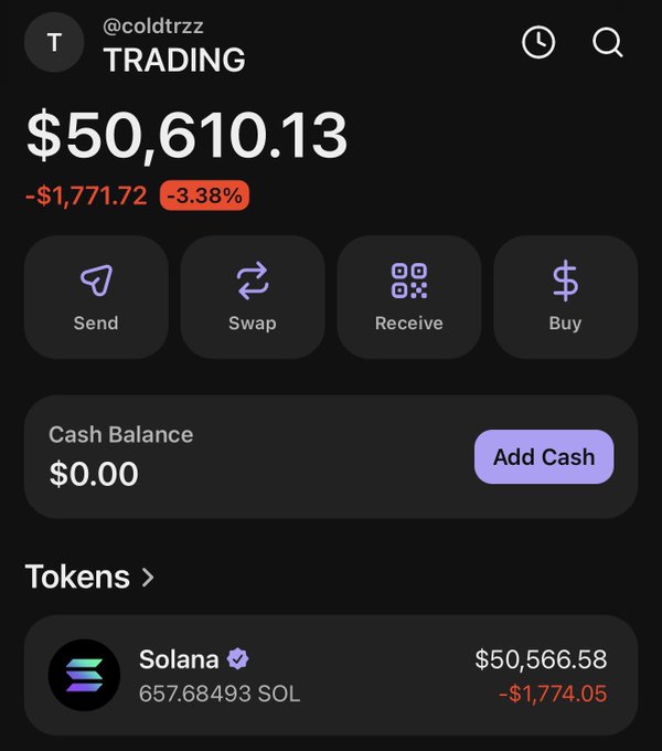 The image shows a trading app with information about $50,000 that has been loaded onto the screen of an iPhone or Android device. The app also displays various game options for playing solana. There are two main game items visible on the screen - "Solt" and "Solana". These games provide different experiences, with "Solt" offering a gaming experience on Solana and "Solana" providing information about Solana as well as other features of the trading app. It is likely that users will be able to engage in trading or play solana along with this feature loading screen.