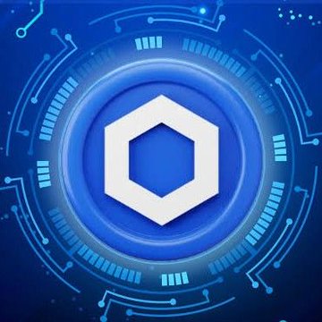A glowing white Chainlink hexagon logo is centered on a blue circuit-board style background, symbolizing the blockchain oracle network. The image visually represents Chainlink's new CCIP 2.0 upgrade, which introduces additional security verifiers to strengthen cross-chain transfers against bridge exploits like the $292 million Kelp DAO hack.