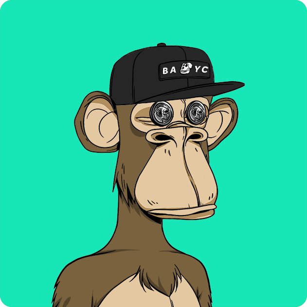 The image features a cartoon monkey wearing a hat with the words "BAYC" written on it, standing against a blue background. The monkey appears to be looking directly at the camera, giving an impression of being aware of its surroundings. There is also text in the image that reads "Ape #2272 Bought for 9.65 WETH 0xd360...3a5c 0xc948..." and "opensea.io/collection/bor ... bored ape yacht club". The monkey's position, along with the hat and its gaze towards the camera, creates a sense of engagement and connection between the viewer and the cartoon character.