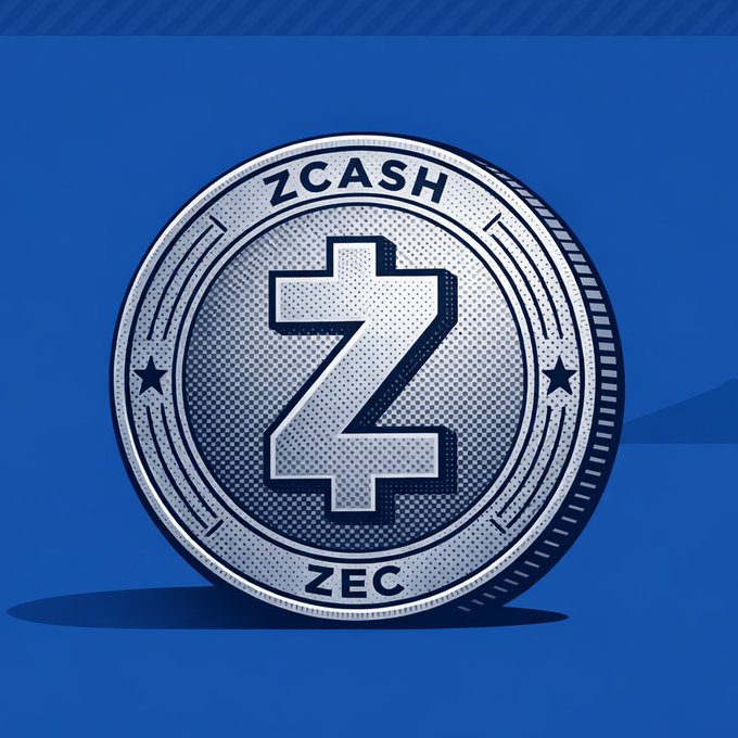 The image features a coin sitting against a blue background. The coin has an initial "Z" on one side and an initial "C" on the other side. Below the coin, there's text that reads "Congrats those who bought below 300. $ZEC is now about to go on a ripper." This phrase is meant to be humorous, as it implies that the value of the currency might have dropped or decreased. The post encourages people to trust in the process and plan their future trades accordingly, emphasizing the importance of being prepared for potential changes in currency values.