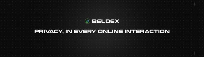 A black screen displays the BELDEX logo with the tagline 'PRIVACY, IN EVERY ONLINE INTERACTION'.