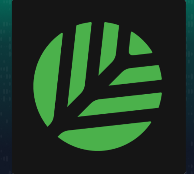 The image shows the green circular logo of Canopy Network, which corresponds to the post about the platform's recent $8.5 million funding raise and its $CNPY loyalty rewards program for content creators.