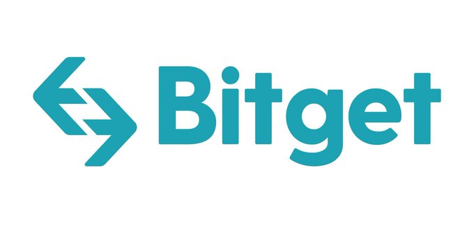 The teal Bitget cryptocurrency exchange logo is displayed on a white background.