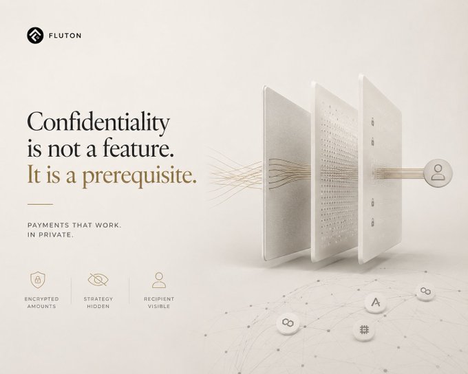 The image features a white square with three layers of squares stacked on top of each other, creating an interesting visual effect. The text "Confidentiality is not a feature request, it is a prerequisite." is displayed above this layered structure. This quote appears to be from a blog post about payment systems and the importance of privacy in financial transactions.
