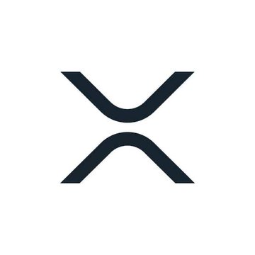 The image displays the XRP logo, a stylized dark blue "X" design. This relates to the post as it highlights significant institutional investment in XRP through Bitwise and Franklin ETFs, with the logo representing the cryptocurrency being purchased.